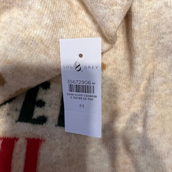 NWT LOFT Lou & Grey Khaki Heather Ski City Sweater - Picture 9 of 10